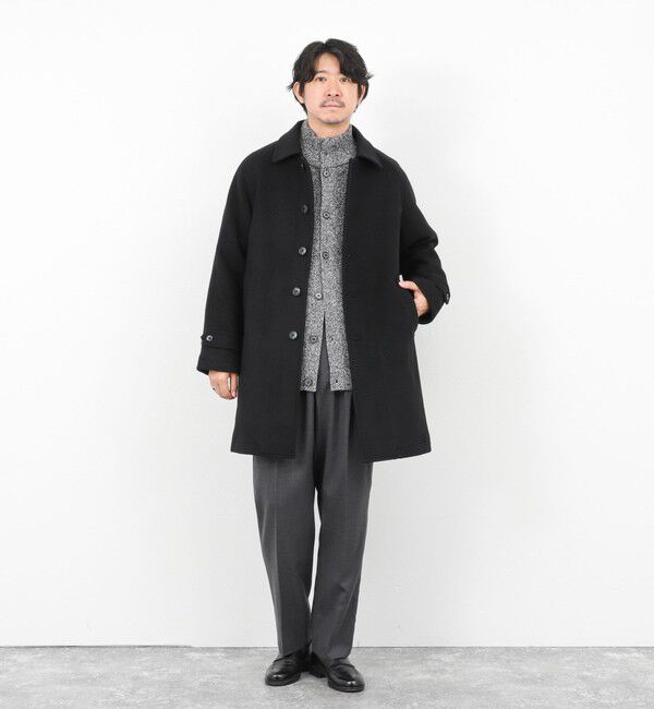 NOLLEY'S goodman「《ビジカジ対応》尾州ビーバーステンカラーコート 25AW」|ステンカラーコート|