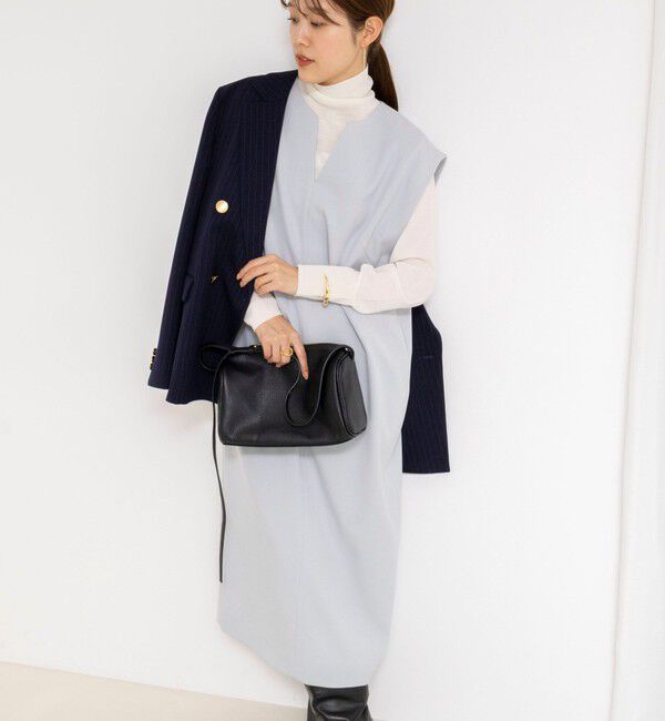 NOLLEY'S「ウォッシャブルフラノ風ジャンパーワンピース」|ワンピース|