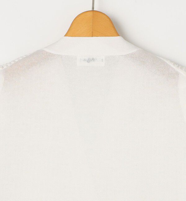 NOLLEY'S「《手洗い可能》チュールフリンジVネックベスト」|ベスト・ジレ|