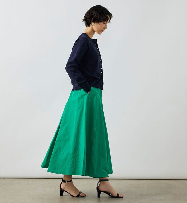 NOLLEY'S「《手洗い可能》コットンテックスクルーネックカーディガン」|カーディガン|