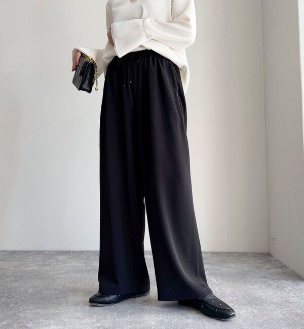 fredy emue「【累計販売数4万本突破！】とろみツイルストレートイージーパンツ」|チノ|