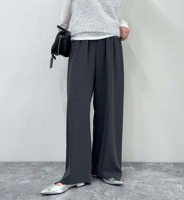 fredy emue「【累計販売数4万本突破！】とろみツイルストレートイージーパンツ」|チノ|