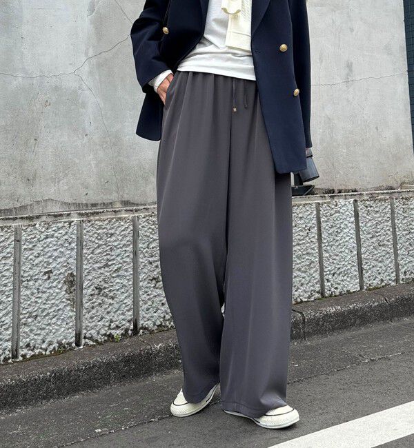 fredy emue「【累計販売数4万本突破！】とろみツイルストレートイージーパンツ」|チノ|