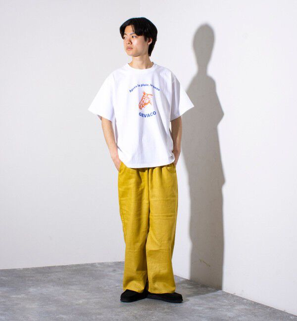 GLOSTER「【GEVACO/ゲバコ】コットンリネン イージーベイカーパンツ (無地/ストライプ)」|チノ|