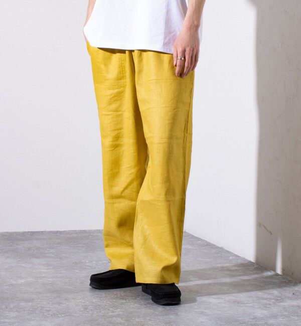 GLOSTER「【GEVACO/ゲバコ】コットンリネン イージーベイカーパンツ (無地/ストライプ)」|チノ|