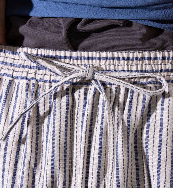 GLOSTER「【GEVACO/ゲバコ】コットンリネン イージーベイカーパンツ (無地/ストライプ)」|チノ|