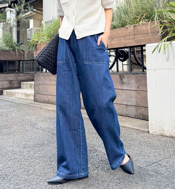 fredy emue「ライトオンスデニムベイカーイージーパンツ」|デニム|