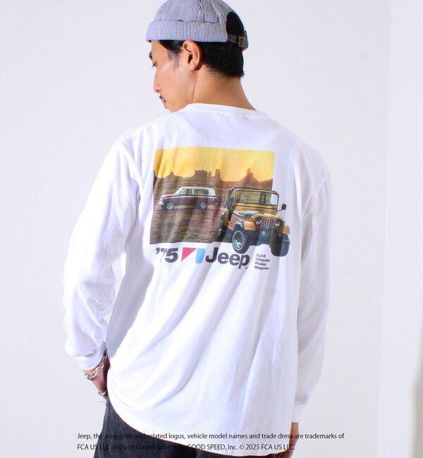 GLOSTER「【GOOD ROCK SPEED】Jeep / ジープ バックプリント ロングスリーブTシャツ ロンT」|Tシャツ・カットソー|