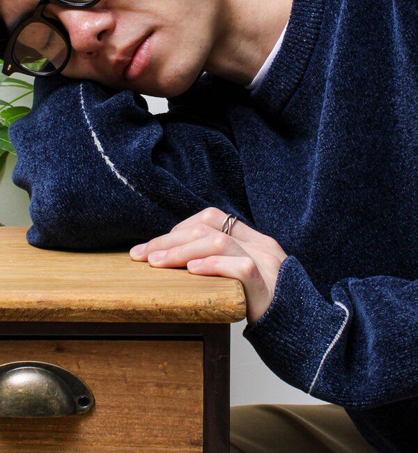 GLOSTER「【昨年人気アイテム再登場！チクチクしないニット】モールダブルフェイス プルオーバーニット」|ニット・セーター|