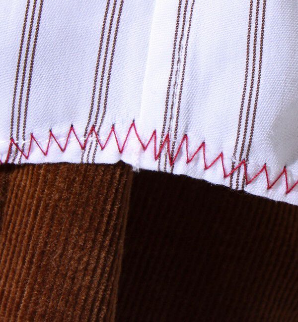 GLOSTER「【裾ステッチで差がつく】ストライプオーバーシャツ」|シャツ・ブラウス|