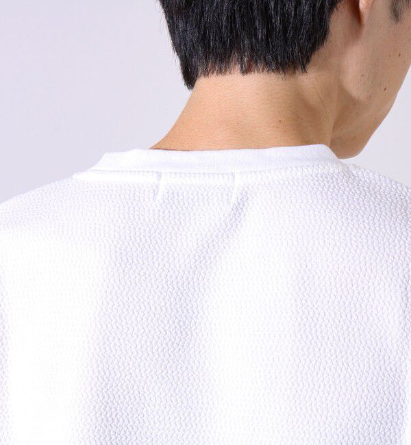 GLOSTER「【シリーズ累計人気】【ジャケットのインナーにおすすめ】ふくれジャガードロンT」|Tシャツ・カットソー|