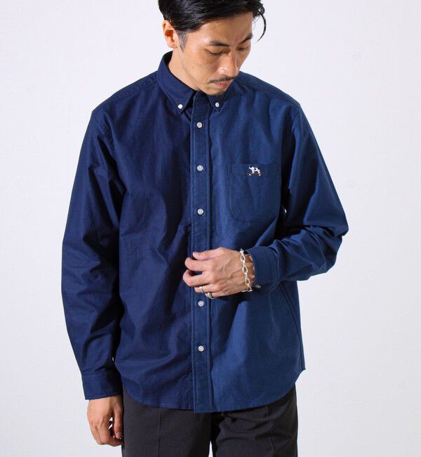 GLOSTER「【定番&times;遊び心】フレブル刺繍BDシャツ 無地/クレイジーパターン」|シャツ・ブラウス|