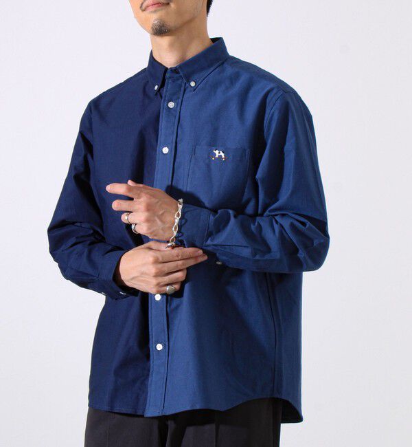 GLOSTER「【定番&times;遊び心】フレブル刺繍BDシャツ 無地/クレイジーパターン」|シャツ・ブラウス|