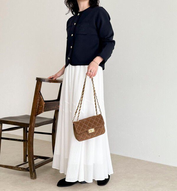 fredy emue「刺繍入りコンパクトニットジャケット」|カーディガン|