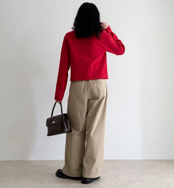 fredy emue「刺繍入りコンパクトニットジャケット」|カーディガン|