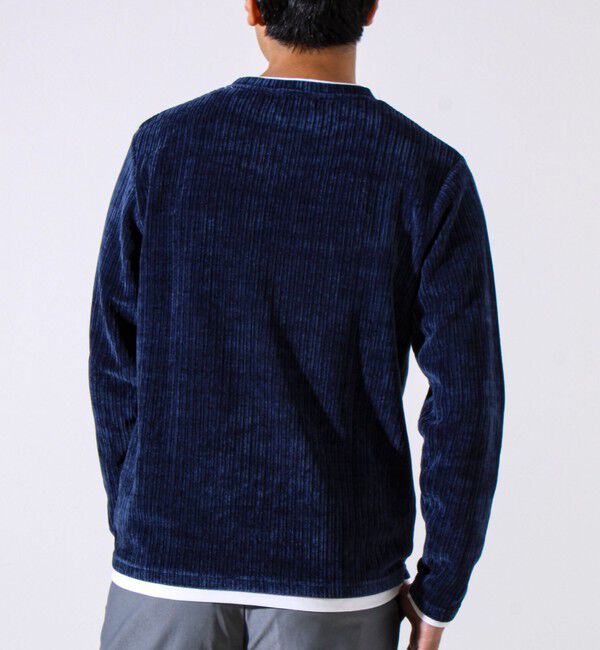 GLOSTER「【重ね着見えで即サマになる】カットコール フェイクレイヤードロンT」|Tシャツ・カットソー|