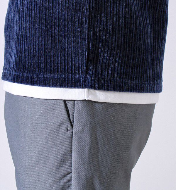 GLOSTER「【重ね着見えで即サマになる】カットコール フェイクレイヤードロンT」|Tシャツ・カットソー|