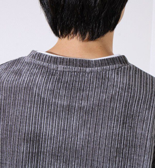 GLOSTER「【重ね着見えで即サマになる】カットコール フェイクレイヤードロンT」|Tシャツ・カットソー|