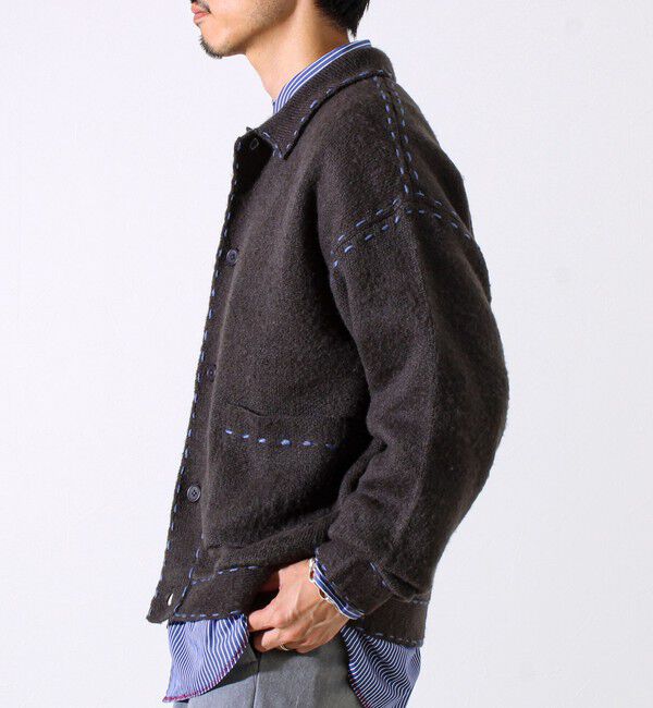 GLOSTER「【ユニセックス対応】ハンドステッチニットジャケット」|カーディガン|