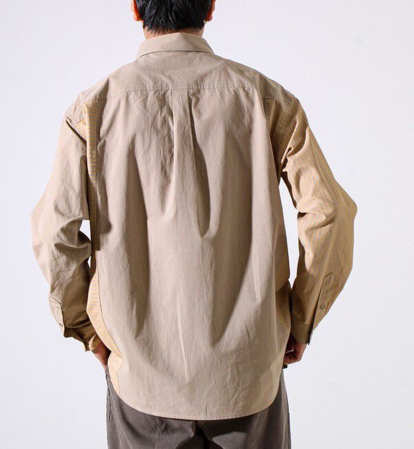 GLOSTER「【無地&times;柄の遊び心デザイン】スマートクレイジーロングスリーブシャツ」|シャツ・ブラウス|