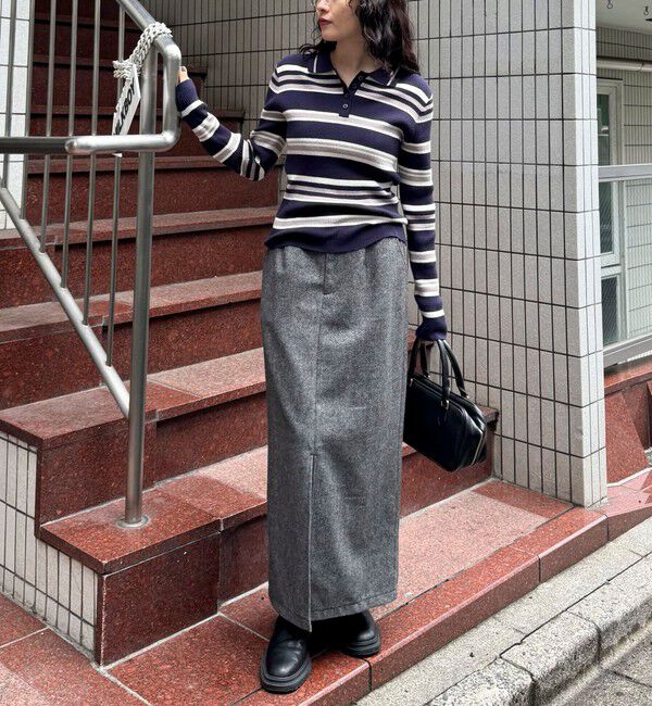 fredy emue「《セットアップ対応》ツィードタイトスカート」|タイト|