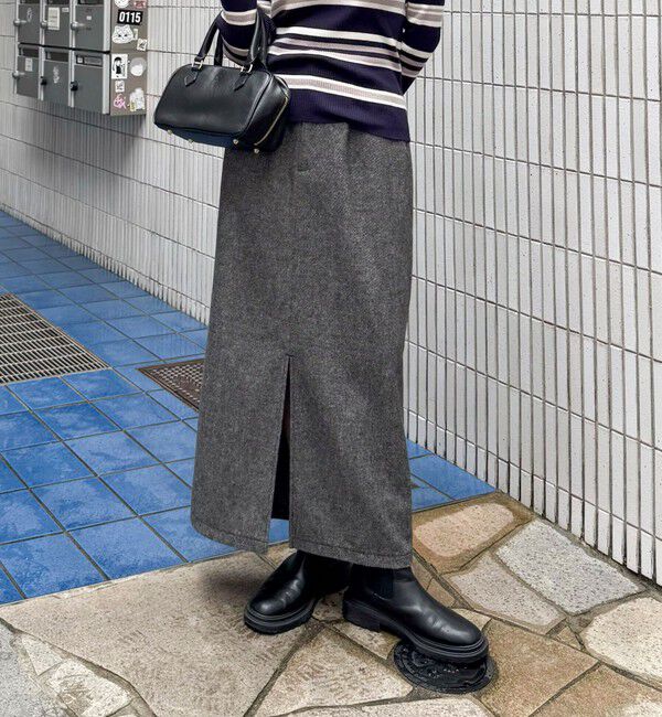 fredy emue「《セットアップ対応》ツィードタイトスカート」|タイト|