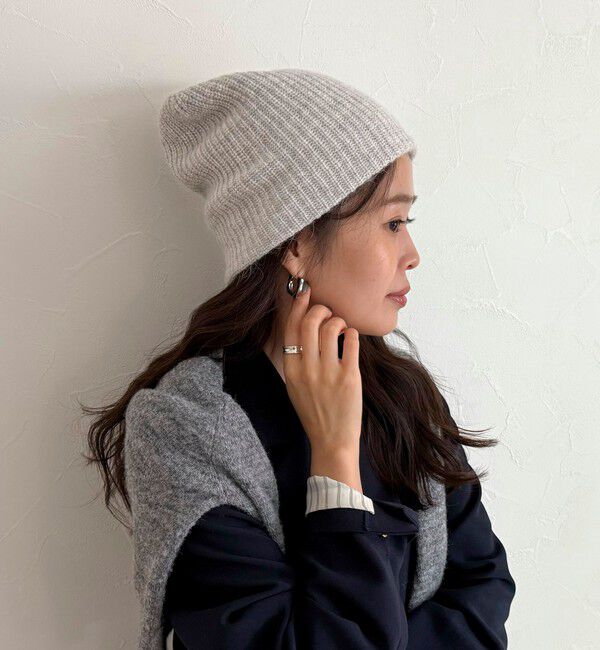 fredy emue「アンゴラ混リブニットキャップ」|ニット帽|