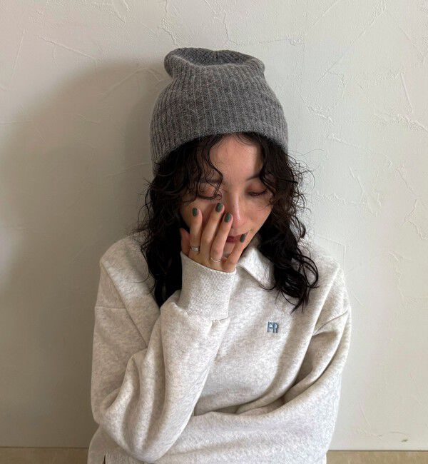 fredy emue「アンゴラ混リブニットキャップ」|ニット帽|