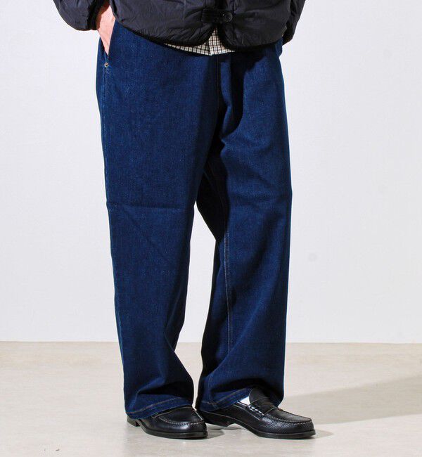 GLOSTER「【シーズンレス/ストレスフリーな穿き心地】ワイドストレッチデニムパンツ」|デニム|