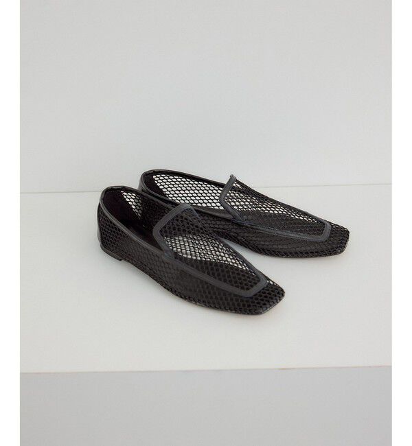 SALON adam et rope'「【W S（ドゥーブル）】メッシュローファー」|その他|ブラック(01)