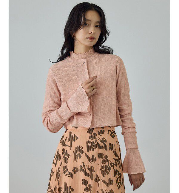 ROPE「ボタニカルダイコンパクトカーディガン/イージーケア・アンサンブル対応」|カーディガン|