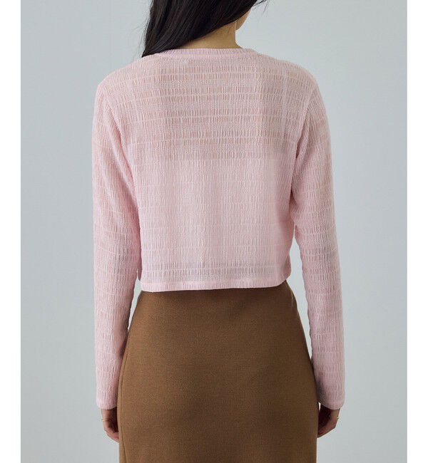 ROPE「ボタニカルダイコンパクトカーディガン/イージーケア・アンサンブル対応」|カーディガン|