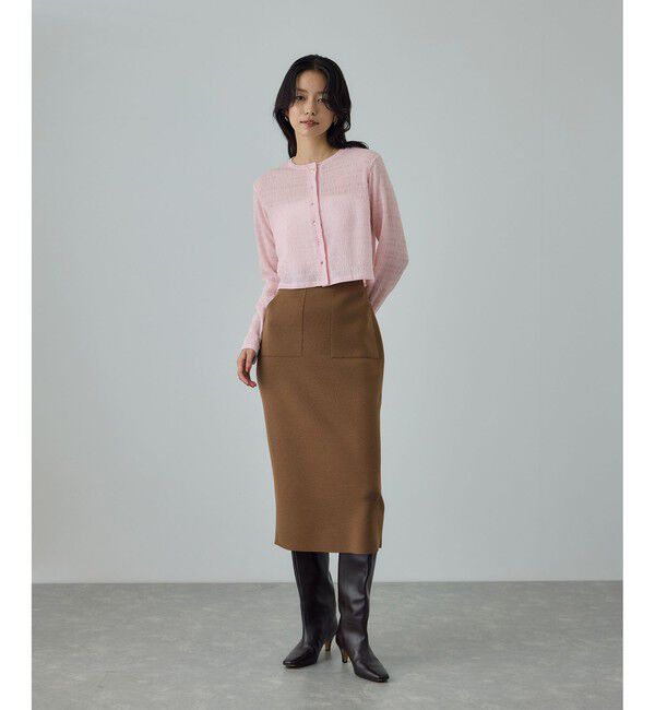 ROPE「ボタニカルダイコンパクトカーディガン/イージーケア・アンサンブル対応」|カーディガン|