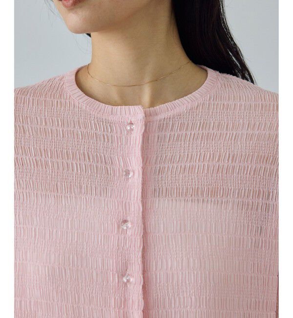 ROPE「ボタニカルダイコンパクトカーディガン/イージーケア・アンサンブル対応」|カーディガン|