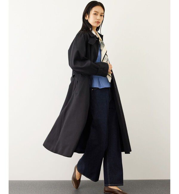 ROPE「ツイルクロス ステンカラースプリングコート」|ステンカラーコート|