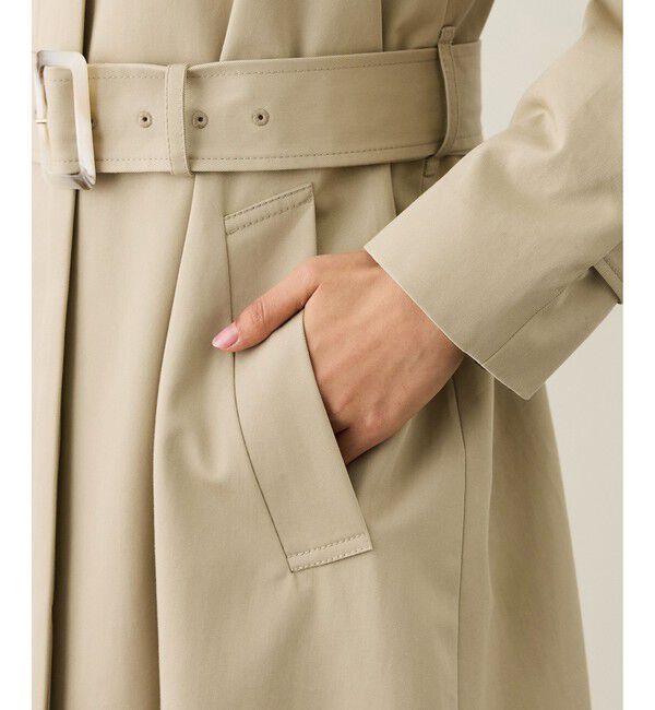 ROPE「ツイルクロス ステンカラースプリングコート」|ステンカラーコート|