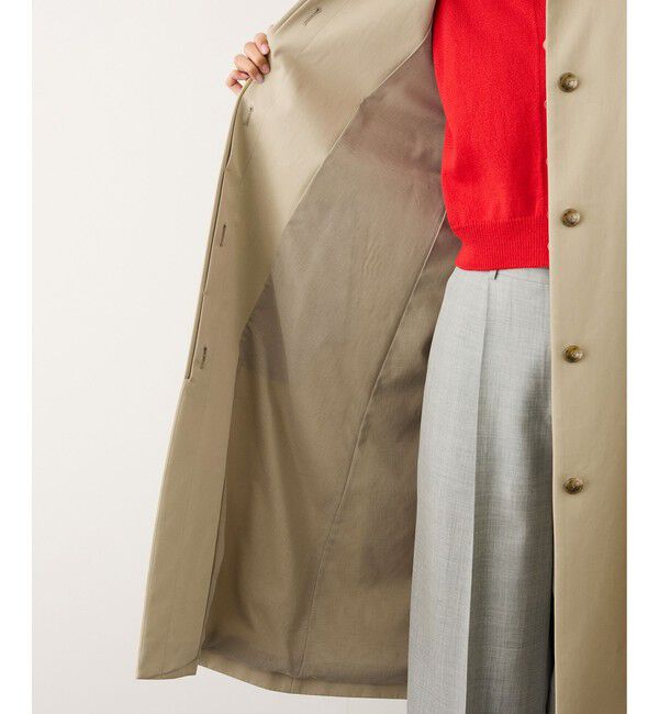 ROPE「ツイルクロス ステンカラースプリングコート」|ステンカラーコート|