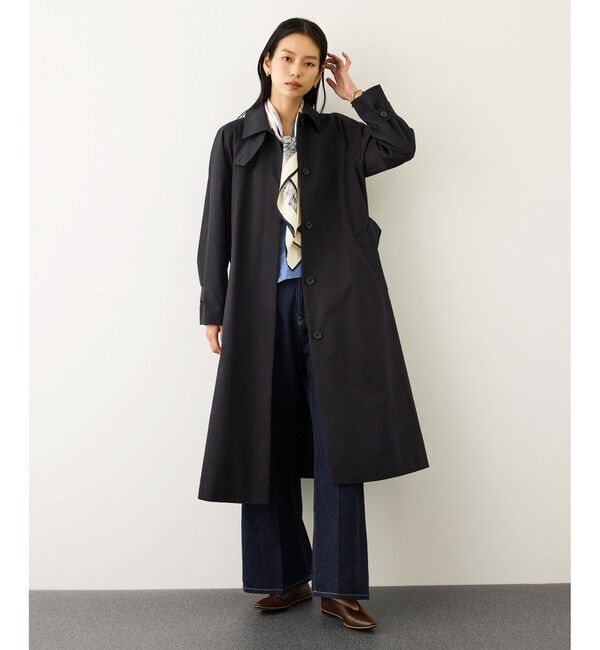 ROPE「ツイルクロス ステンカラースプリングコート」|ステンカラーコート|