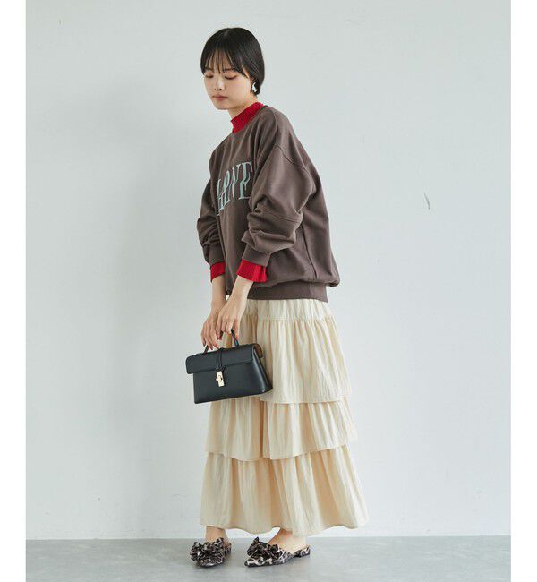 VIS「【新色追加】リブニットプチハイネックプルオーバー【低身長向けサイズ有】」|ニット・セーター|