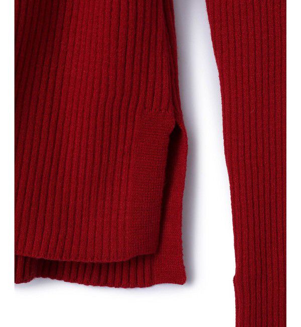 VIS「【新色追加】リブニットプチハイネックプルオーバー【低身長向けサイズ有】」|ニット・セーター|