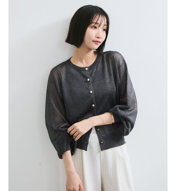 VIS「【WEB限定】ラメシアーカーディガン」|カーディガン|