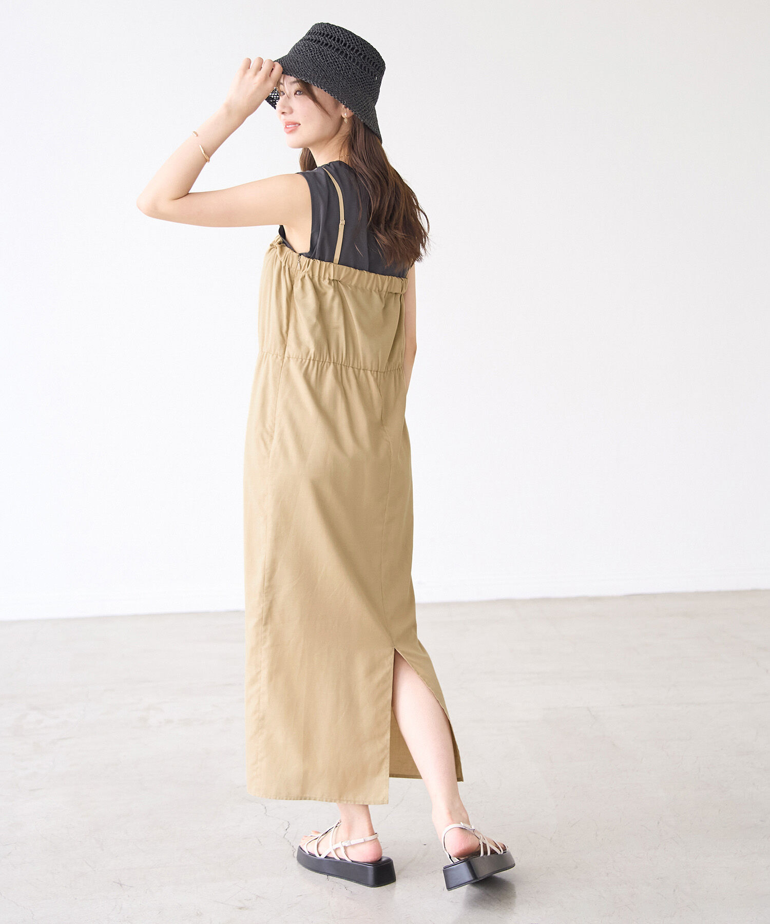 Rope&rsquo;Picnic「麻混キャミワンピース」|ワンピース|