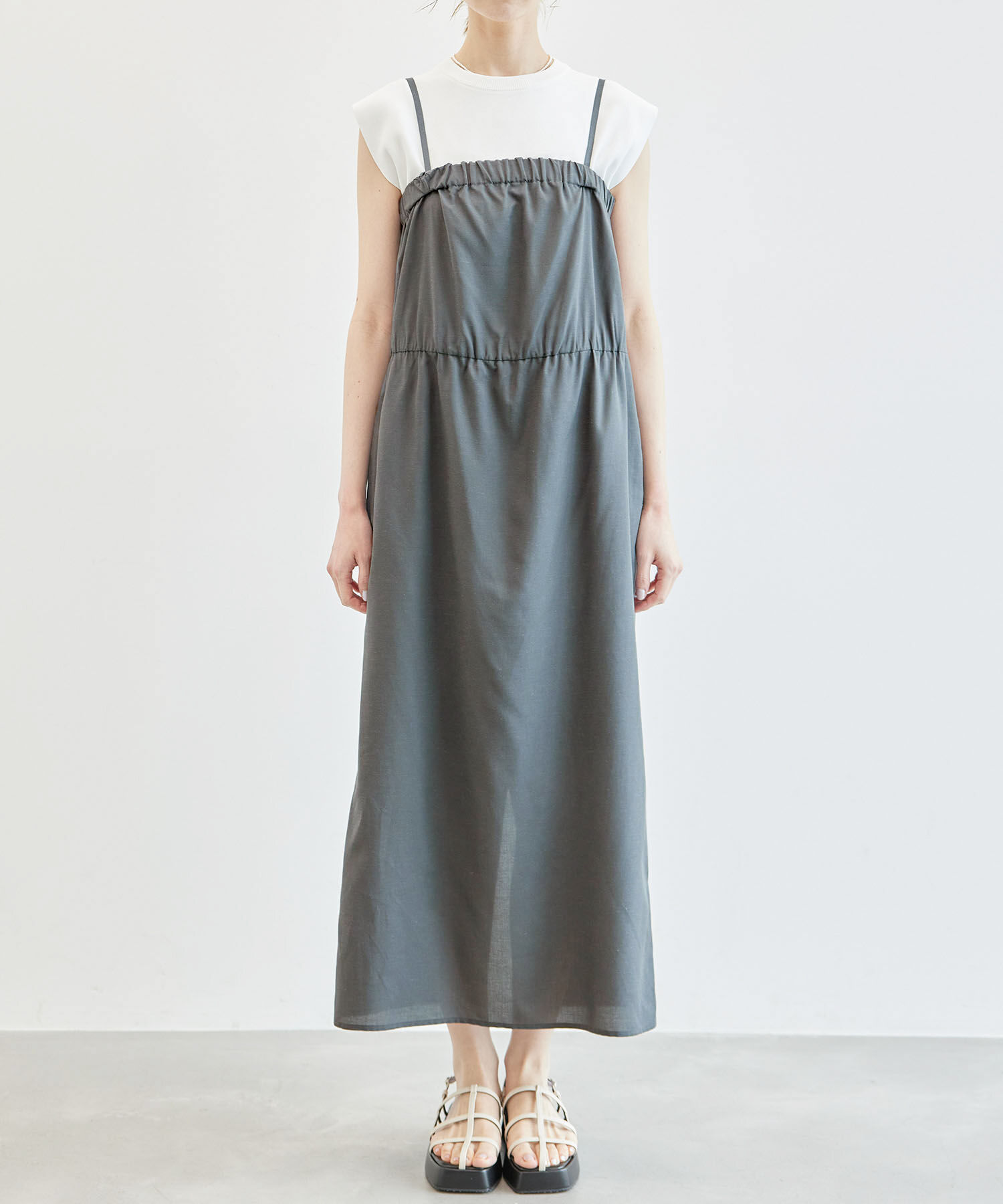 Rope&rsquo;Picnic「麻混キャミワンピース」|ワンピース|