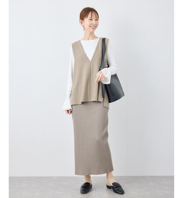 Rope&rsquo;Picnic「【花粉ガード】クリアツイルジレベスト/セレモニー・通勤対応・セットアップ対応」|ベスト・ジレ|