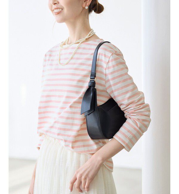 Rope&rsquo;Picnic「刺繍入りボーダーカットトップス」|Tシャツ・カットソー|