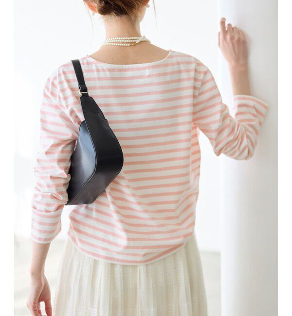 Rope&rsquo;Picnic「刺繍入りボーダーカットトップス」|Tシャツ・カットソー|