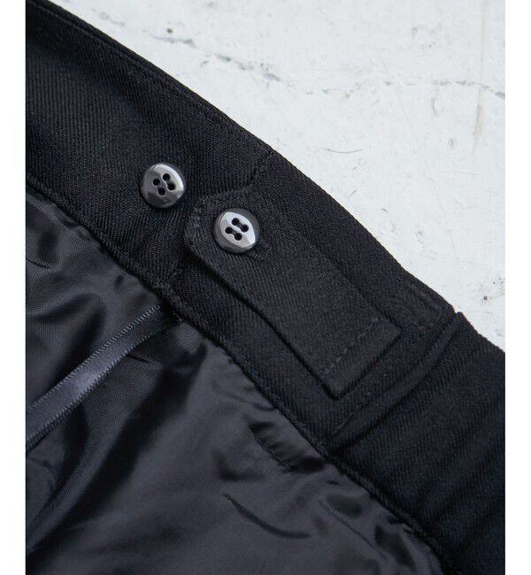 Rope&rsquo;Picnic「【低身長・小柄さんサイズ】レディハンサムシリーズ ウールライクウエストタックセミワイドパンツ」|スラックス|