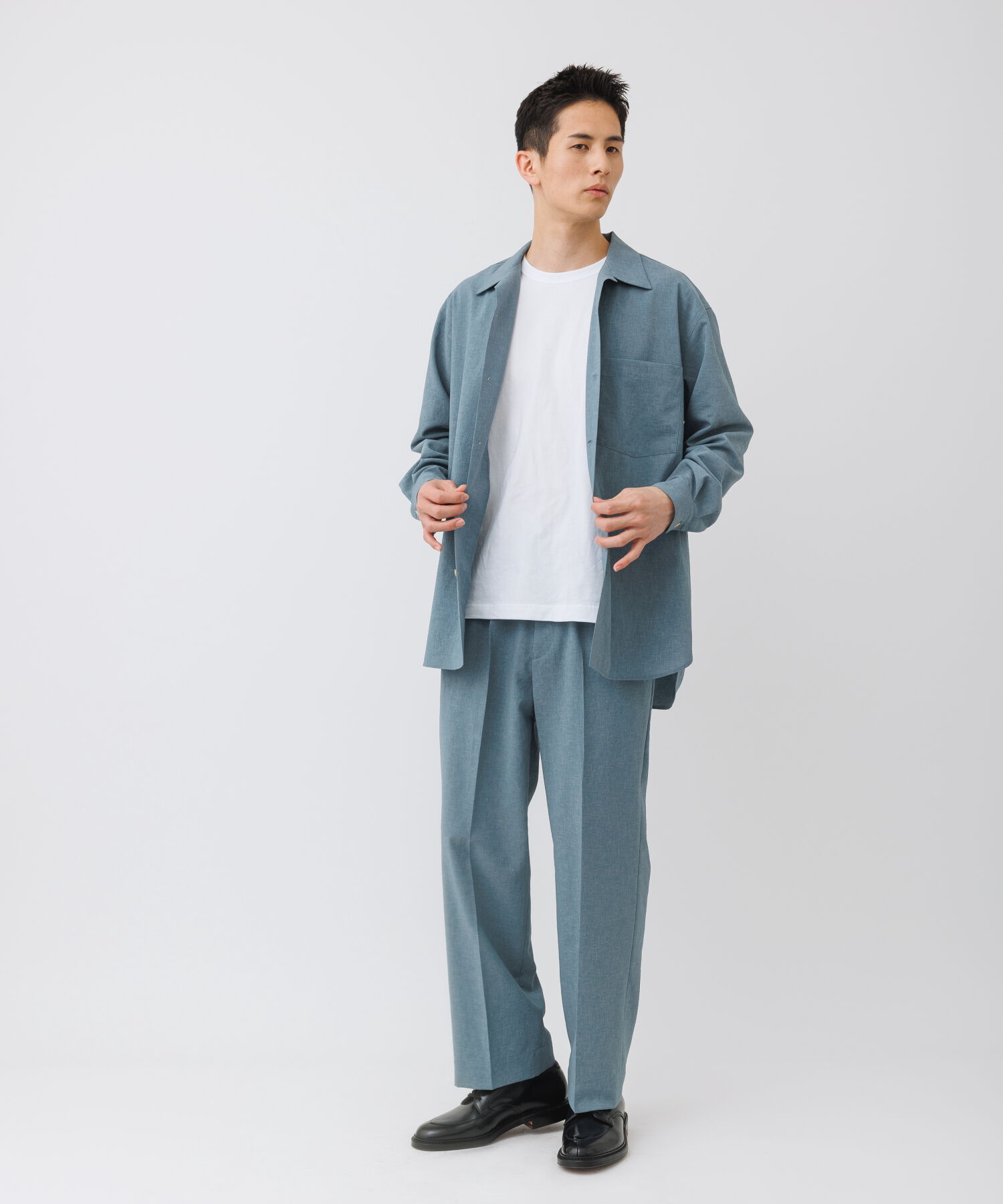 ADAM ET ROPE'「イージー ストレート アンクルパンツ / 速乾 /冷感 / イージーケア / ユニセックス」|スラックス|