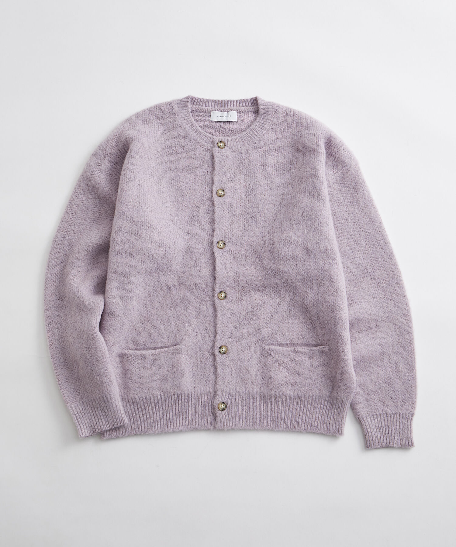 ADAM ET ROPE'「【定番】モヘアミックス オーバーサイズ クルーネックカーディガン / ユニセックス」|カーディガン|