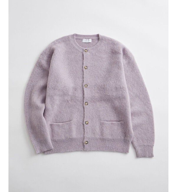 ADAM ET ROPE'「【定番】モヘアミックス オーバーサイズ クルーネックカーディガン / ユニセックス」|カーディガン|